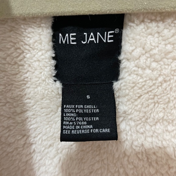 Me Jane women winter sherpa jacket hooded. Small-M,like new. - Picture 3 of 10